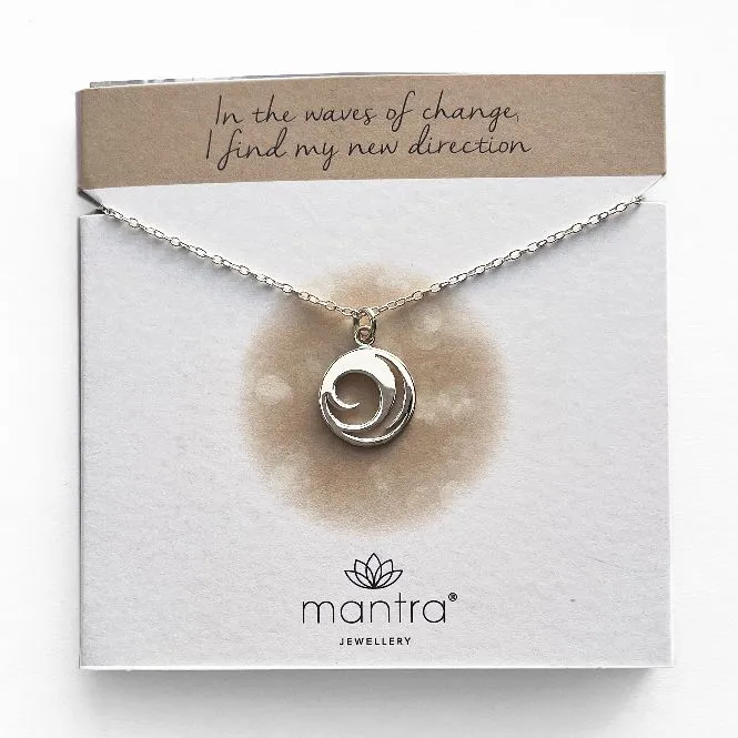 Wave Necklace in Sterling Silver