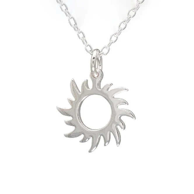 Sun Necklace in Sterling Silver