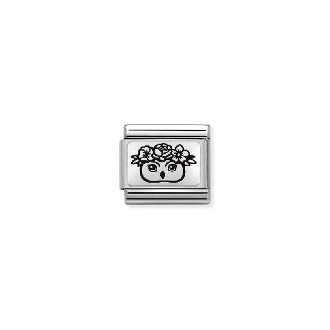 Classic Silver Owl Flowers & Nature Charms