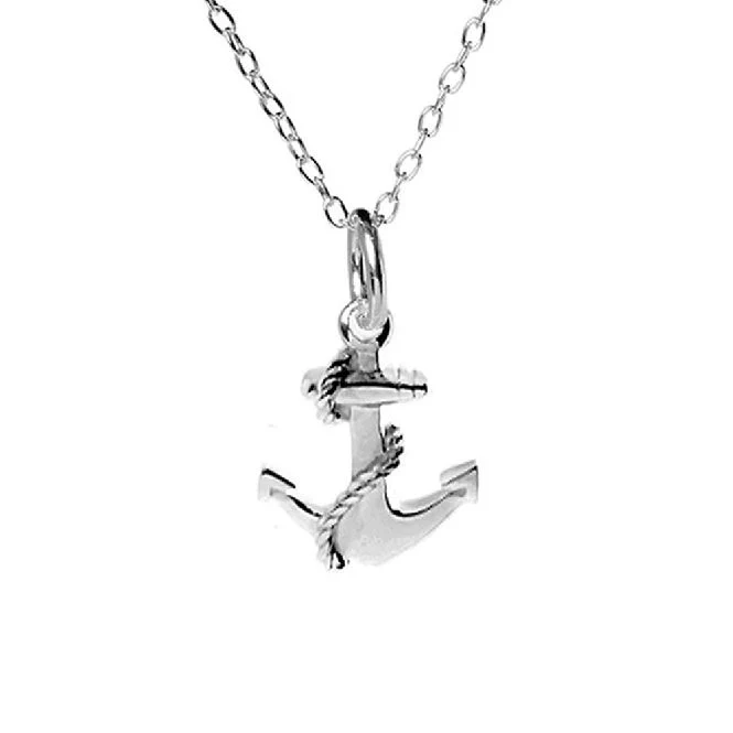 Anchor Necklace in Sterling Silver