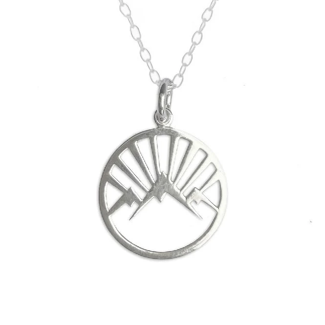 Mountain Necklace in Sterling Silver