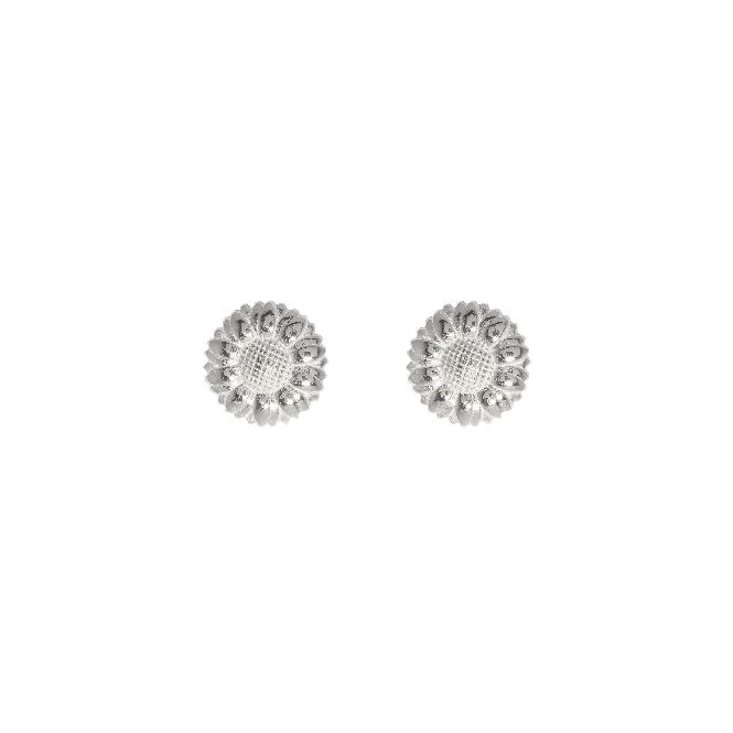 Sunflower Earrings in Sterling Silver