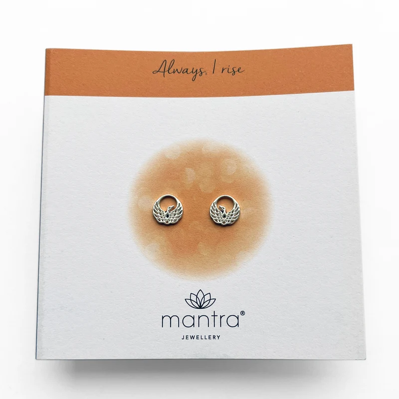 Phoenix Earrings in Sterling Silver