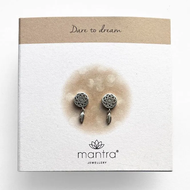 Dreamcatcher Earrings in Sterling Silver