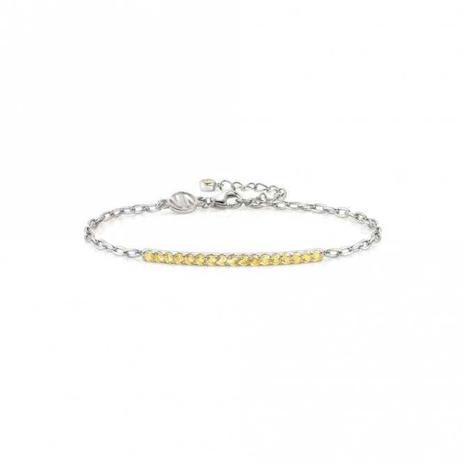 Lovelight Silver and Yellow CZ Bracelet