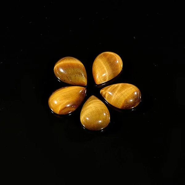 Tigerauge Tropfen Cabochon