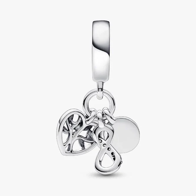 Family Infinity Triple Dangle Charms