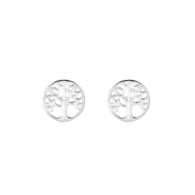 Family Tree Earrings in Sterling Silver