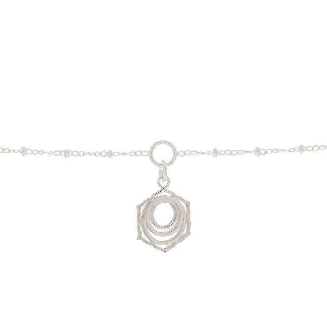 Sacral Chakra Charm Bracelet in Sterling Silver