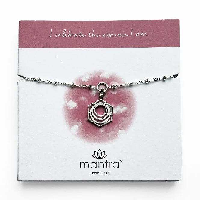 Sacral Chakra Charm Bracelet in Sterling Silver