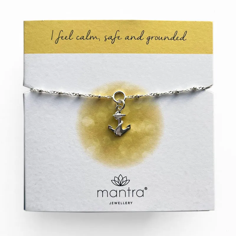 Anchor Charm Bracelet in Sterling Silver