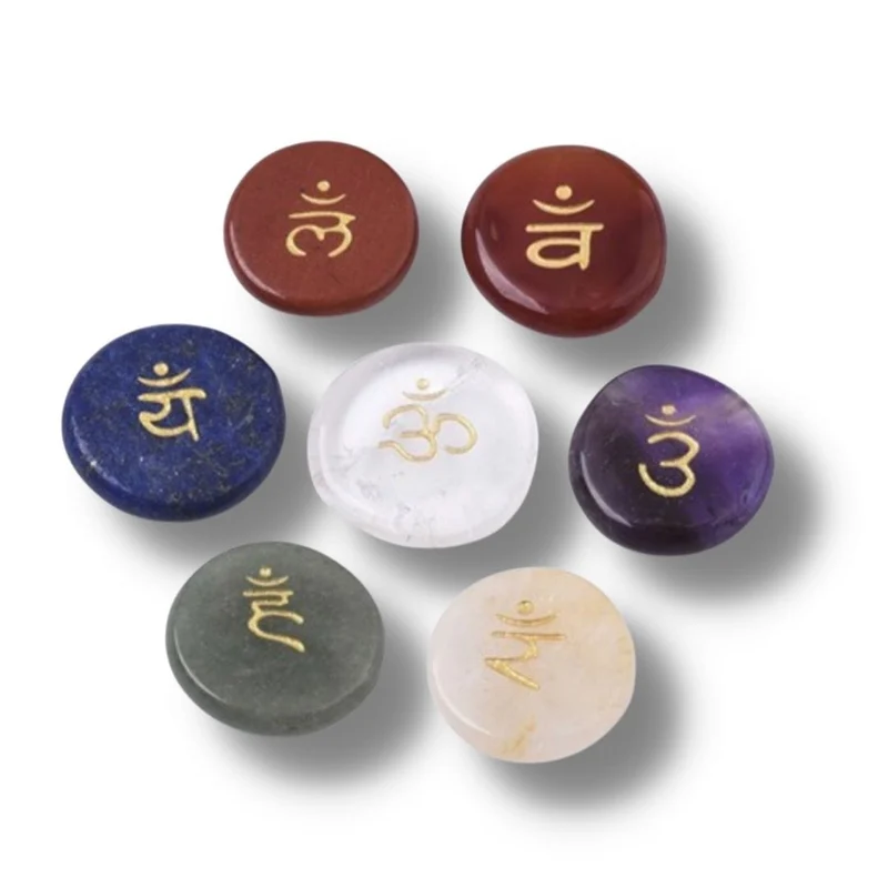 Box mit 7 Chakra-Steinen