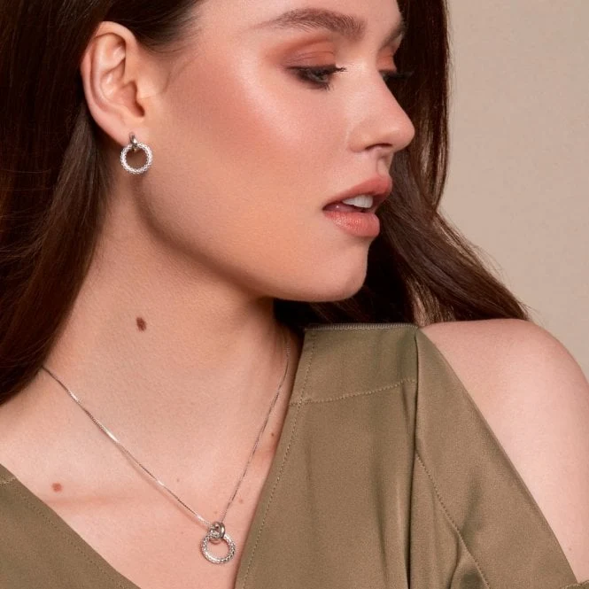 Silver Woven Earrings