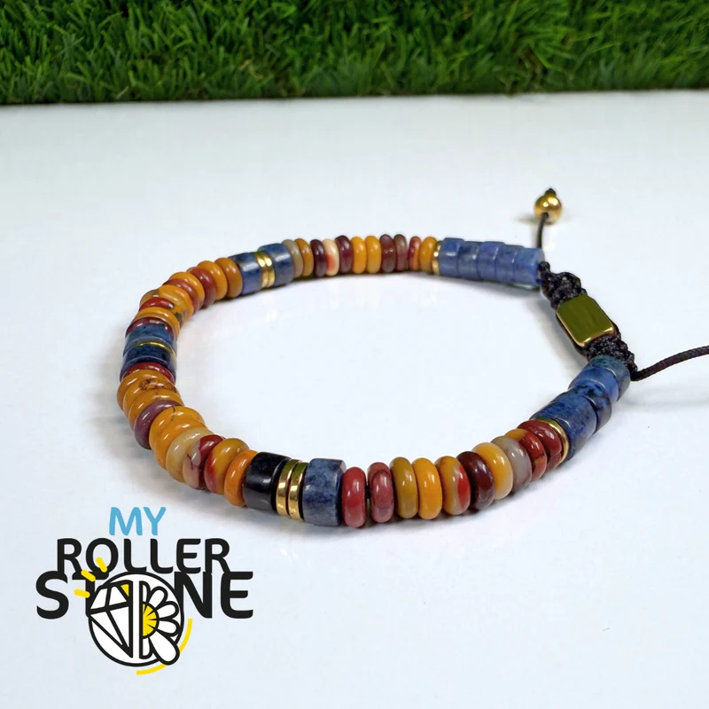Armband aus Sodalith und Mookait
