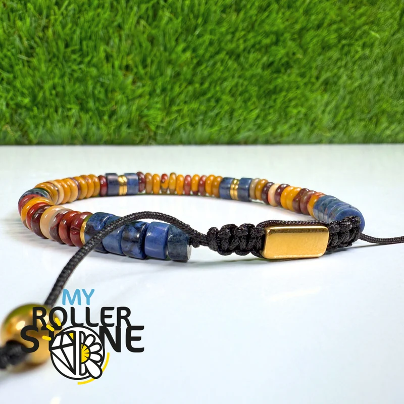 Armband aus Sodalith und Mookait