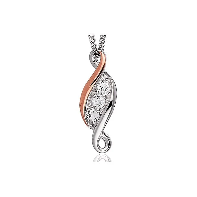 Past Present Future Silver Pendant Necklace