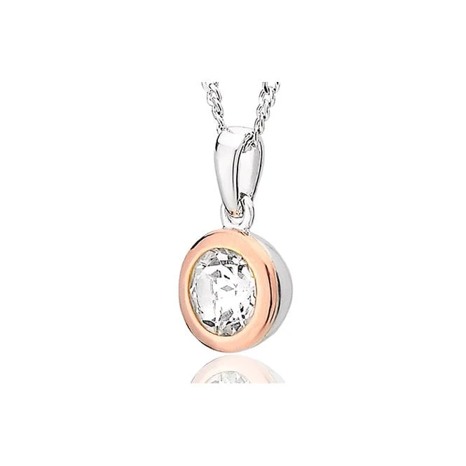 Clogau Celebration Silver Single Stone Pendant Necklace