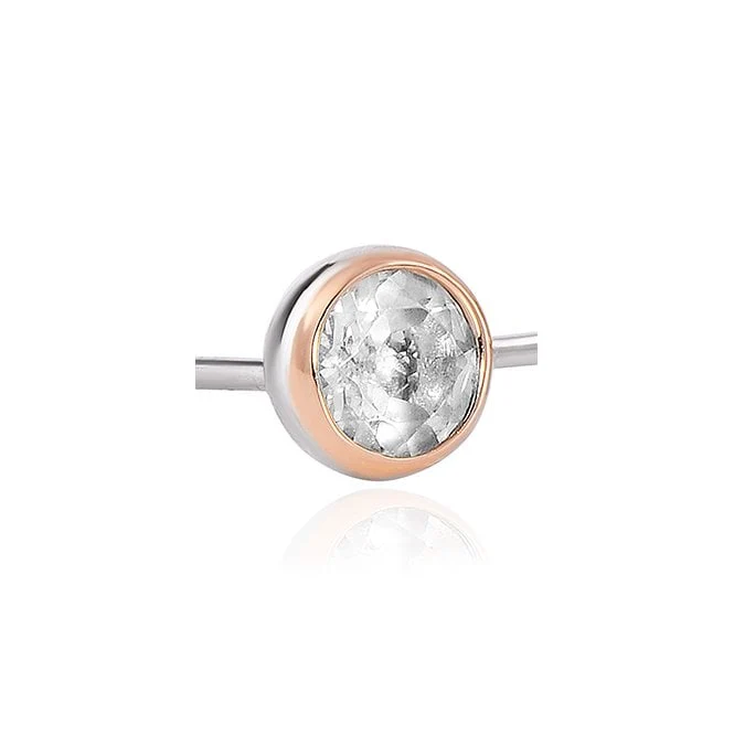 Celebration Silver Stud Earrings with Topaz