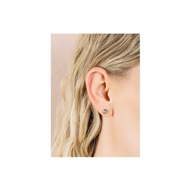 Celebration Silver Stud Earrings with Topaz