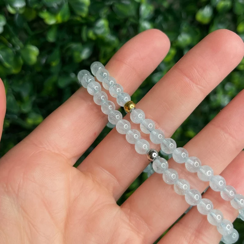 Individuelles Aquamarin-Armband