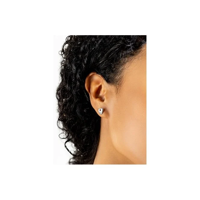 Cariad Silver Stud Earrings