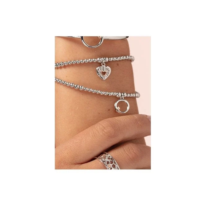 Cariad Silver Sparkle Affinity Bracelet with Topaz