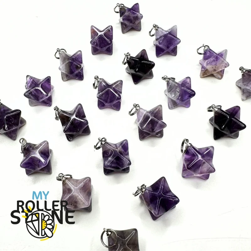Merkaba-Anhänger aus Amethyst