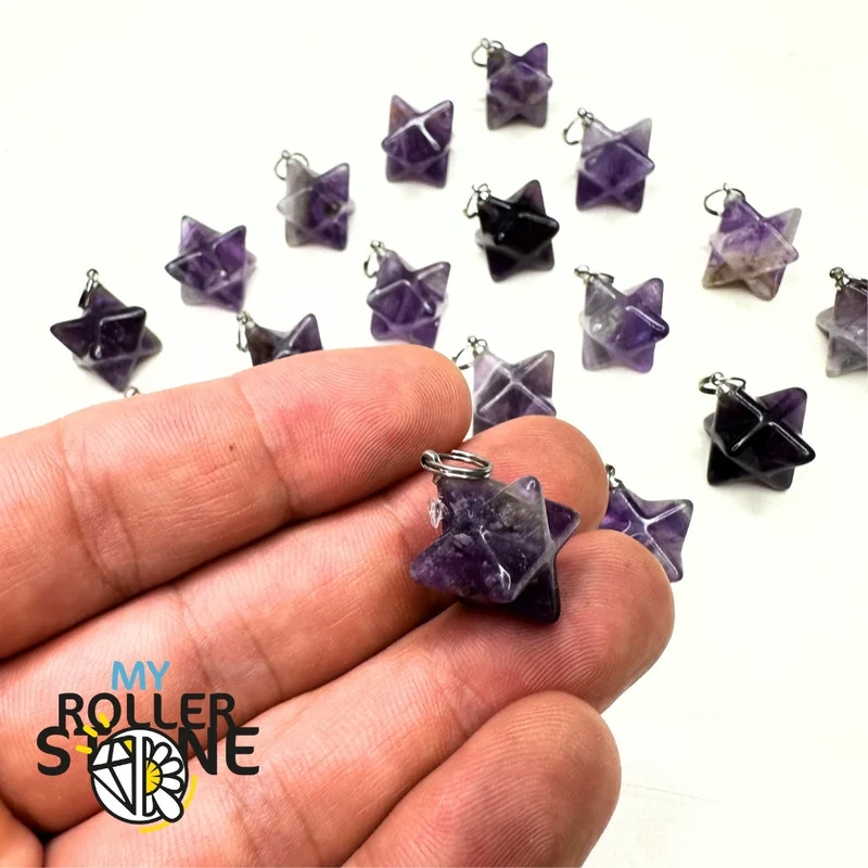 Merkaba-Anhänger aus Amethyst