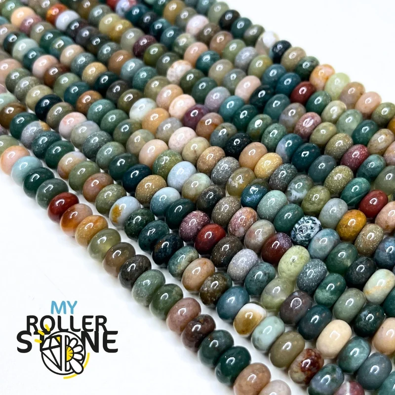 Indische Achat-Rondelle-Perle