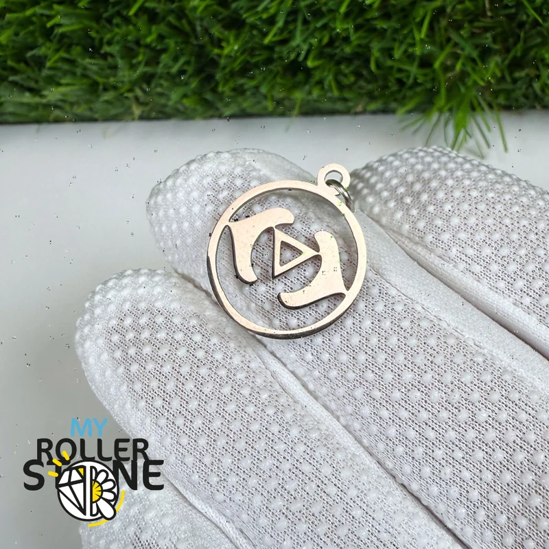 Chakra-Anhänger aus silberfarbenem Edelstahl (7 Varianten)