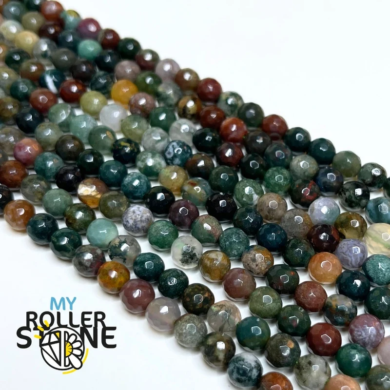 Facettierte indische Achatperle 2MM-3MM-4MM-6MM-8MM