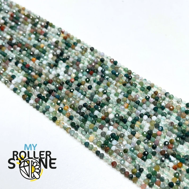 Facettierte indische Achatperle 2MM-3MM-4MM-6MM-8MM