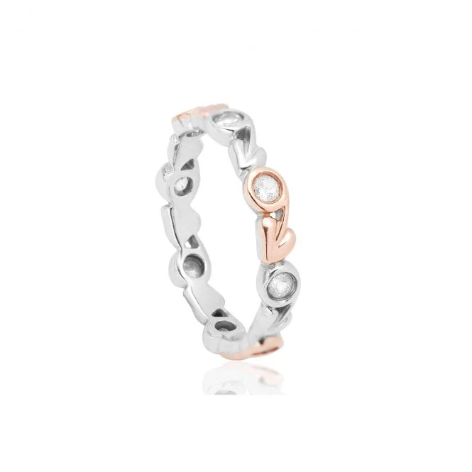 Tree of Life Silver Stacking Ring, Size O
