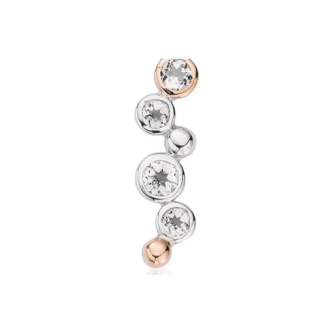 Celebration Silver Drop Pendant with Topaz