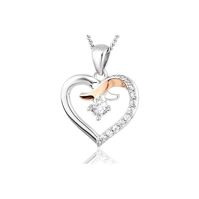 Clogau Kiss Silver Pendant Necklace