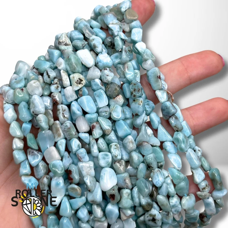 Natürliche Larimar-Barockperle 3A