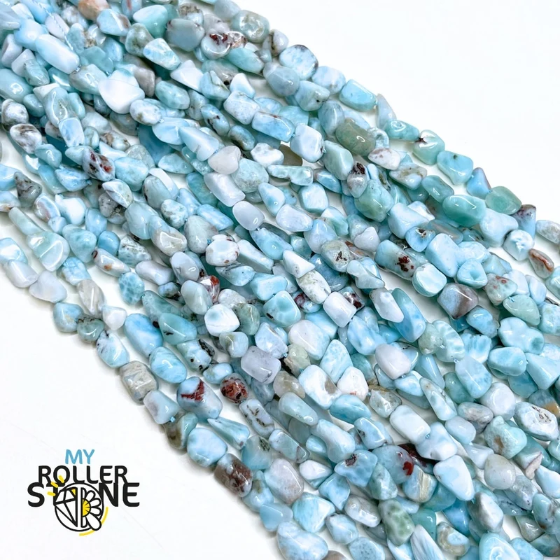 Natürliche Larimar-Barockperle 3A