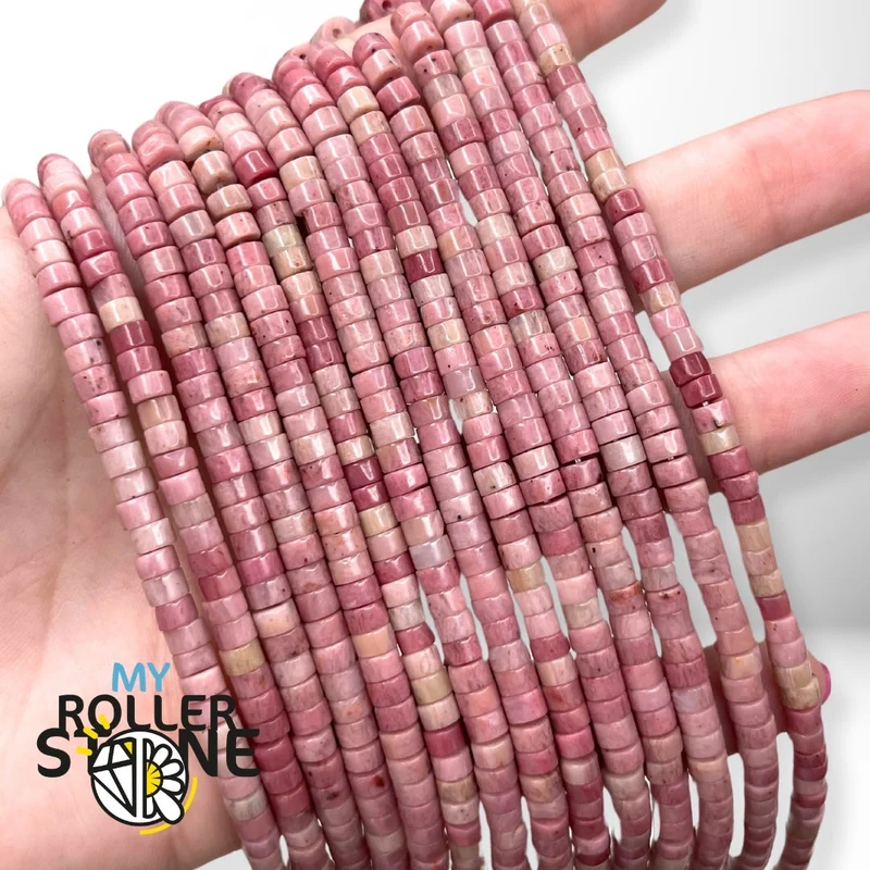 Rhodonit-Heishi-Perle