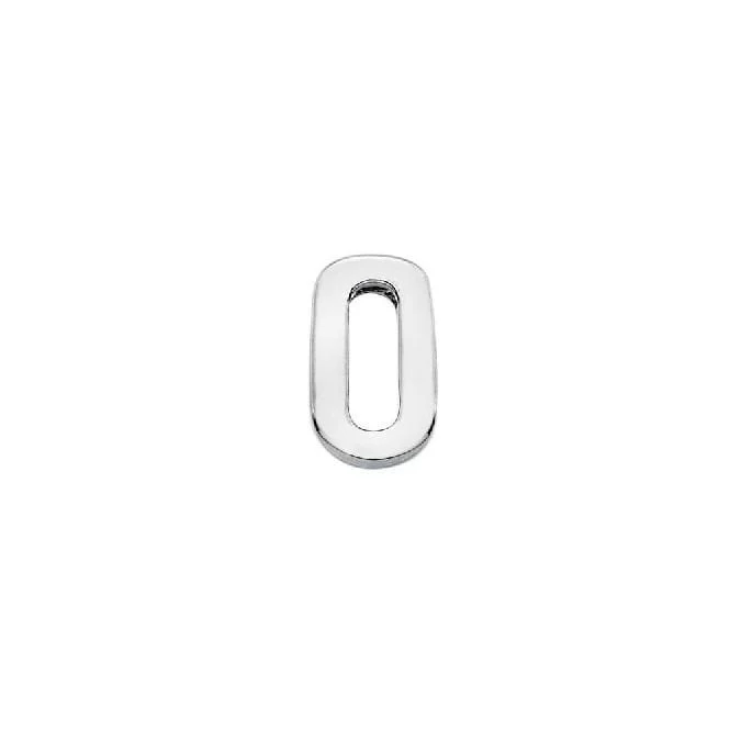 Silver Letter O Icon Pendant