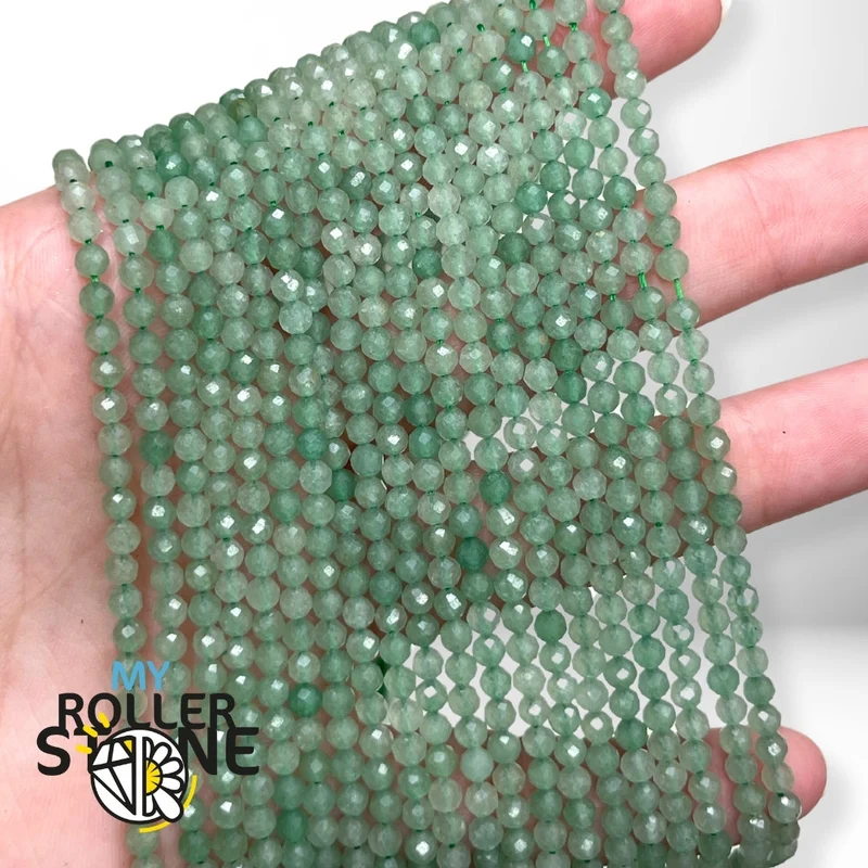 Facettierte Aventurinperle (2 MM-3 MM-4 MM)