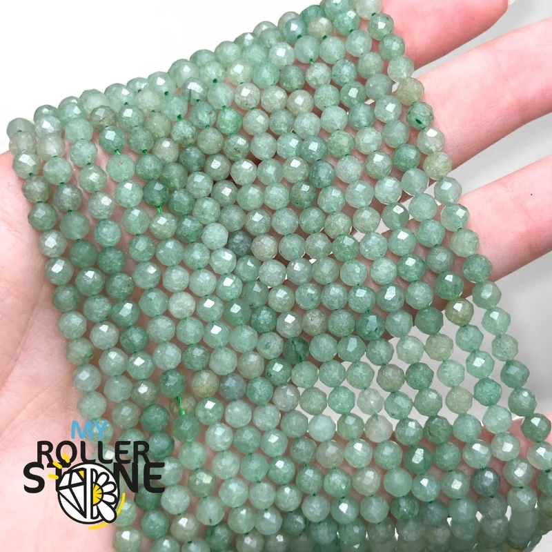Facettierte Aventurinperle (2 MM-3 MM-4 MM)