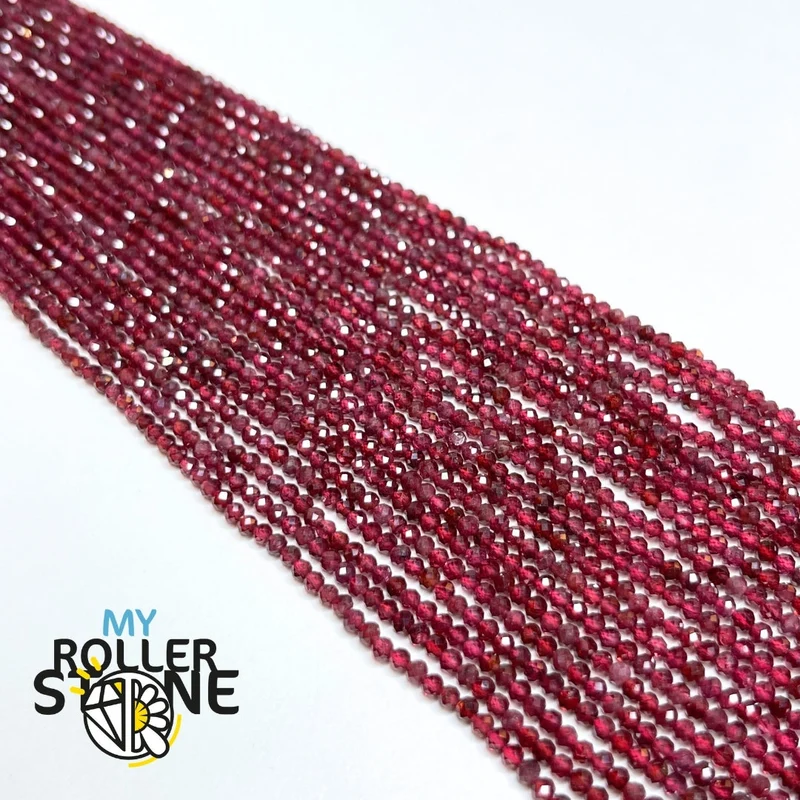 Facettierter Granat 5A Perle 2 mm – 3 mm – 4 mm