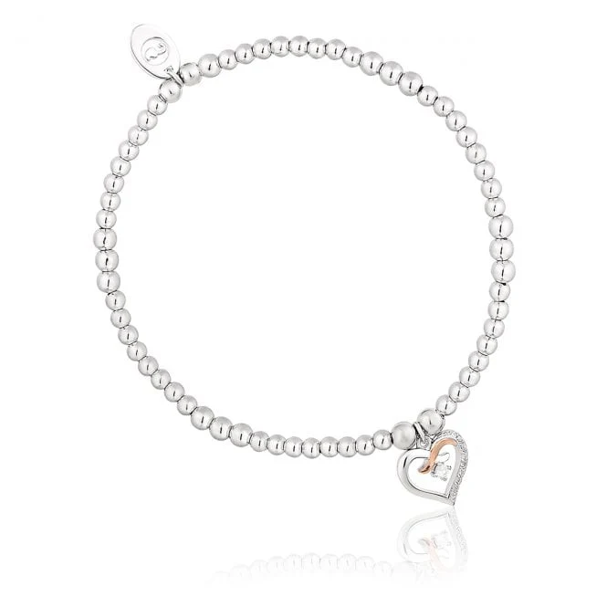 Forever Yours Silver Kiss Affinity Bracelet with Zirconia