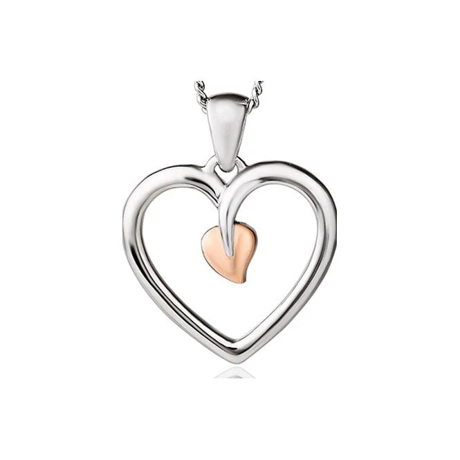 Tree of Life Silver Heart Pendant Necklace