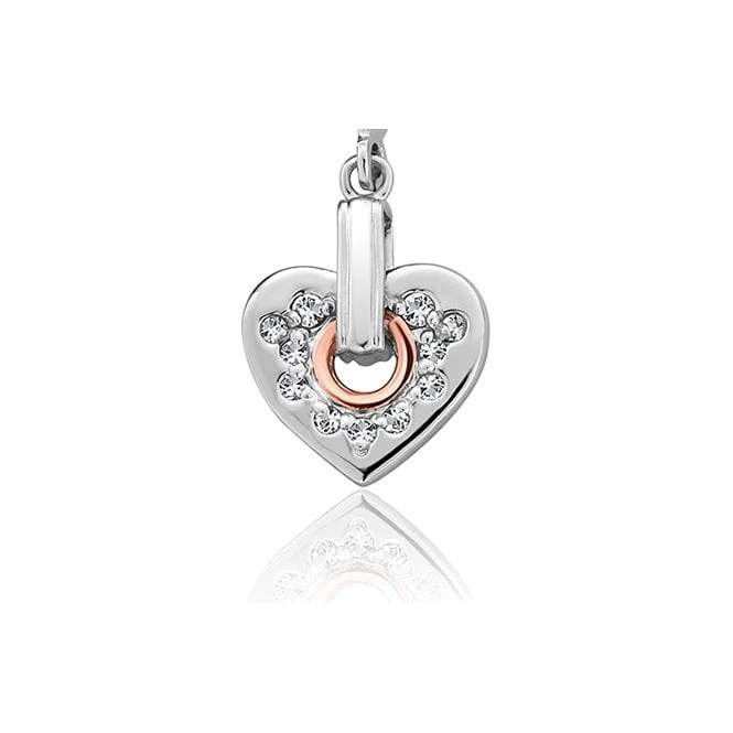 Cariad Silver Sparkle Drop Earrings with Topaz