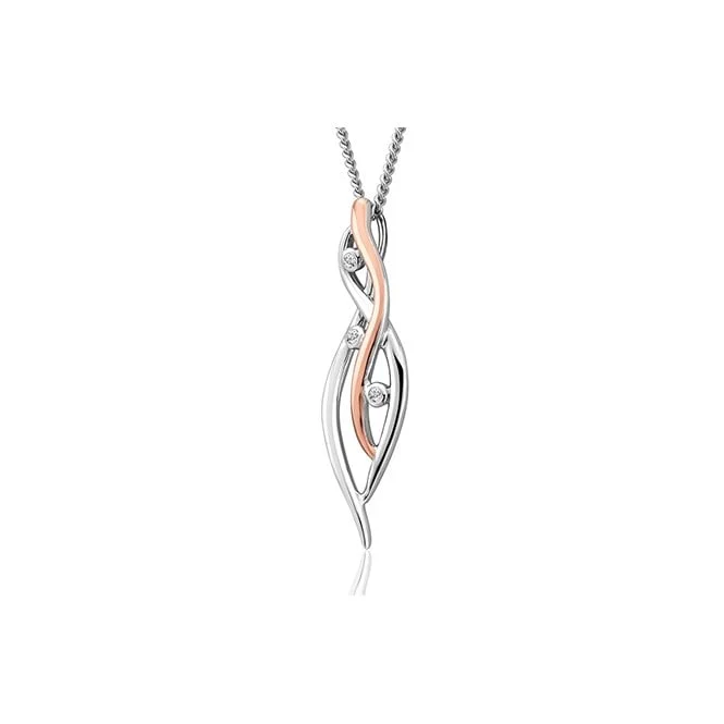 Nature's Wonder Silver Waterfall Pendant with Topaz