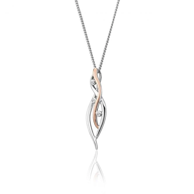 Nature's Wonder Silver Waterfall Pendant with Topaz