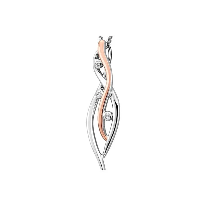 Nature's Wonder Silver Waterfall Pendant with Topaz