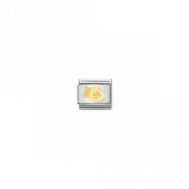 Classic Gold Snow Glove Christmas Charms