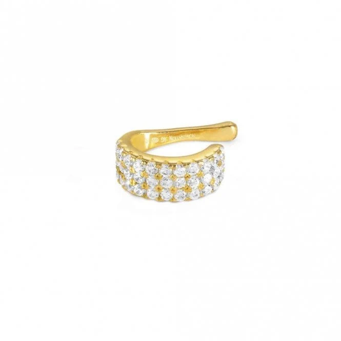 Sentimental Large Gold Pave CZ Ear Cuff